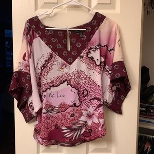 White House black market kimono top.